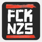 FCK NZS QUADRATISCHER AUFKLEBER (Vorderseite)