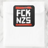 FCK NZS QUADRATISCHER AUFKLEBER (Tasche)