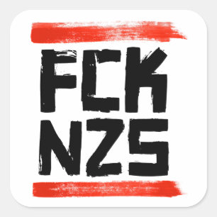 FCK NZS QUADRATISCHER AUFKLEBER