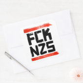 FCK NZS QUADRATISCHER AUFKLEBER (Umschlag)