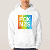 FCK NZS Regenbogen Cutout Hoodie (Vorderseite)