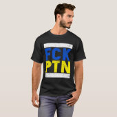 Fck Ptn I Stand mit Ukraine, ukrainische Flagge T-Shirt (Vorne ganz)
