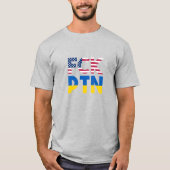 FCK PTN Puck Futin, I stand with Ukraine flag T-Shirt (Vorderseite)