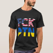 FCK PTN Puck Futin Ich stehe mit der Ukraine Ameri T-Shirt (Vorderseite)