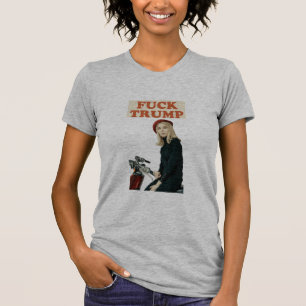 Fck trump Heather grau T-Shirt