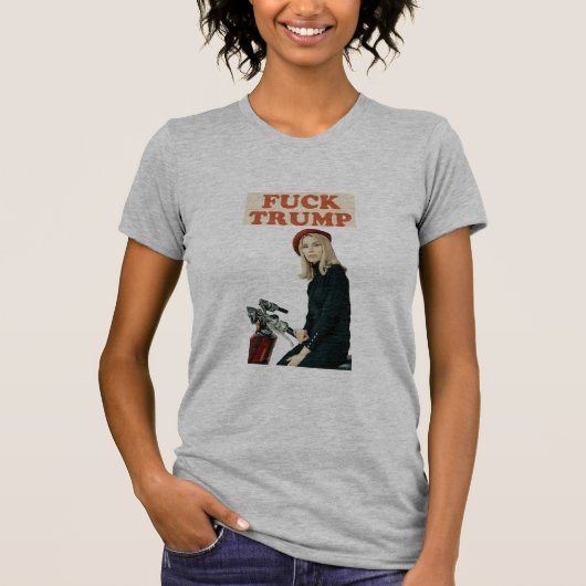 Fck trump Heather grau T-Shirt (Vorderseite)