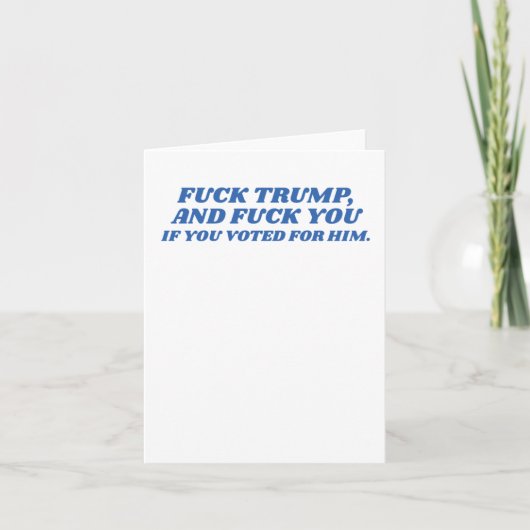 Fck Trump Karte (Vorderseite)