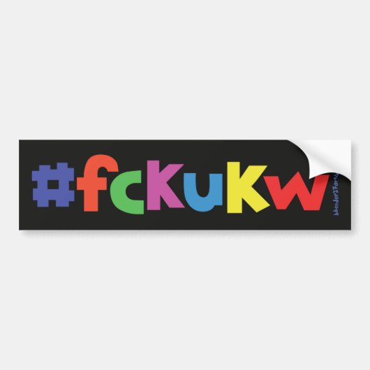 #fckukw bummer Aufkleber Autoaufkleber (Vorne)