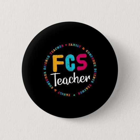 FCS Lehrer T-Shirt - Elective Teacher - FACS Lehre Button (Vorderseite)