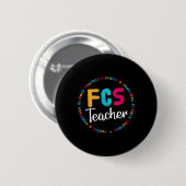 FCS Lehrer T-Shirt - Elective Teacher - FACS Lehre Button (Vorne & Hinten)