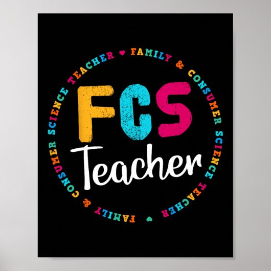 FCS Lehrer T-Shirt - Elective Teacher - FACS Lehre Poster (Vorne)