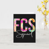 Fcs Squad Tie Dye Back To School Women Appreciatio Karte (Gelbe Blume)