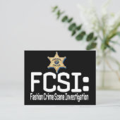 FCSI: Untersuchung der Mode Crime Scene Postkarte (Stehend Vorderseite)