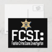 FCSI: Untersuchung der Mode Crime Scene Postkarte (Vorne/Hinten)