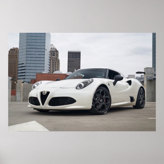 FCTC Wasserzeichen-freies Poster - Alfa Romeo 4C (Vorne)
