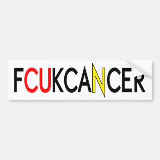 FCUKCANCER AUTOAUFKLEBER (Vorne)