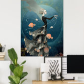 *~* FD2 15 Wassergöttin Fantasy Meerjungfrau  Poster (Heimbüro)