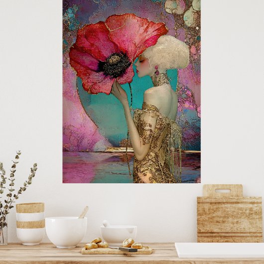 *~* FD2 18 Nouveau Fantasy Ethereal Dreamlike Post Poster (Küche)