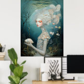 *~* FD2 2 Wassergöttin Fantasy Meer Nixe Poster (Heimbüro)