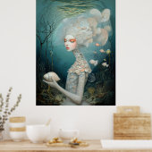 *~* FD2 2 Wassergöttin Fantasy Meer Nixe Poster (Küche)