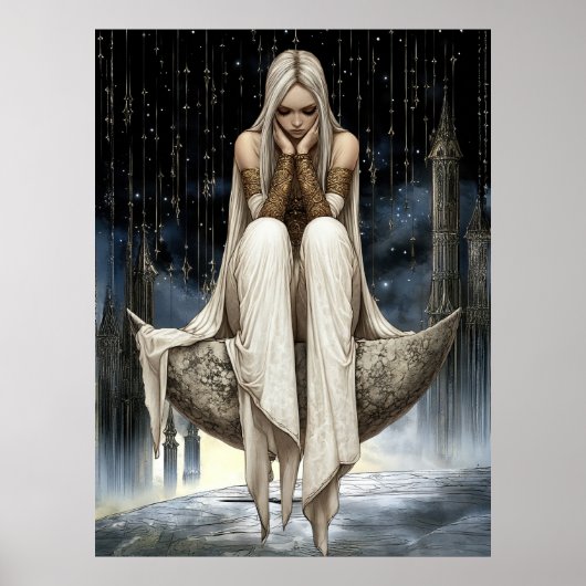 FD2 32 Enchanted Crescent Moon Goddess Poster (Vorne)