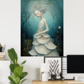 *~* FD2 3  Water Goddess Fantasy Sea Mermaid  Poster (Heimbüro)
