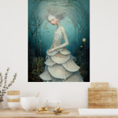 *~* FD2 3  Water Goddess Fantasy Sea Mermaid  Poster (Küche)