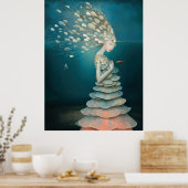*~* FD2 5 Wassergöttin Fantasy Meerjungfrau Poster (Küche)