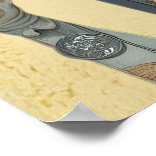 ^~* FD2 Blonde Bohemisch Boho Cocktail Frau 9 Poster (Ecke)