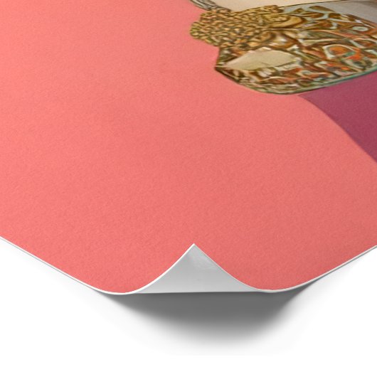 ^~* FD2 Bohemisch Boho Cocktail Glam Frau 13 Poster (Ecke)