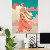 ^~* FD2 Bohemisch Boho Cocktail Glam Frau 8 Poster (Heimbüro)