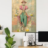 ^~* FD2 Boho 39 Frauen Drink Blume Hippie Poster (Heimbüro)
