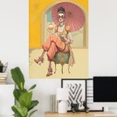 ^~* FD2 Boho Woman Apple Butterfly 45 Poster (Heimbüro)