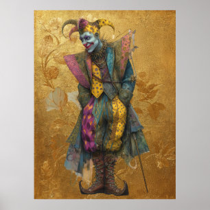 FD2 Circus Clown Art Vintag Retro Karneval Kunst 9 Poster