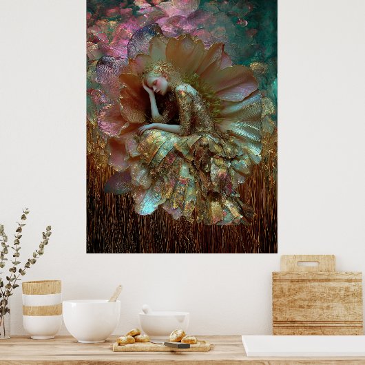 - FD2 Dreamy Enchanting Fantasy Muse Iridescent 11 Poster (Küche)