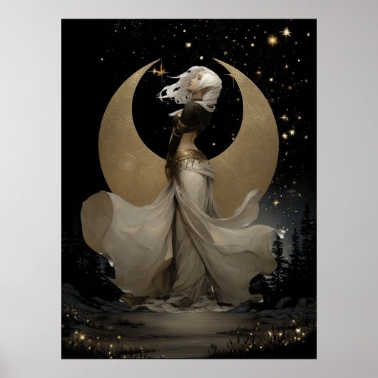 FD2 Enchanted 12 Crescent Moon Goddess Poster (Vorne)