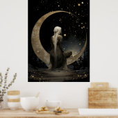 FD2 Enchanted 1 Crescent Moon Goddess Poster (Küche)