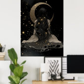 FD2 Enchanted 21 Crescent Moon Goddess Poster (Heimbüro)