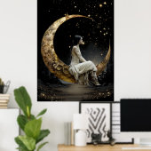 FD2 Enchanted 2 Crescent Moon Goddess Poster (Heimbüro)