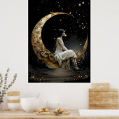 FD2 Enchanted 2 Crescent Moon Goddess Poster (Küche)