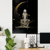 FD2 Enchanted 3 Crescent Moon Goddess Poster (Heimbüro)