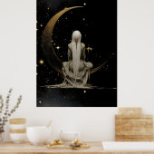 FD2 Enchanted 3 Crescent Moon Goddess Poster (Küche)