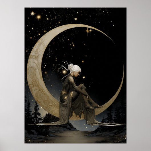 FD2 Enchanted 4 Crescent Moon Goddess Poster (Vorne)
