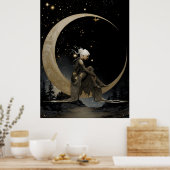 FD2 Enchanted 4 Crescent Moon Goddess Poster (Küche)