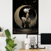 FD2 Enchanted 6 Crescent Moon Goddess Poster (Heimbüro)