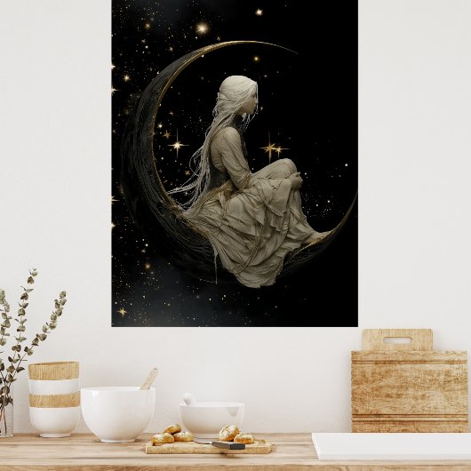 FD2 Enchanted 7 Crescent Moon Goddess Poster (Küche)