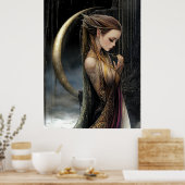 FD2 Enchanted Crescent Moon Goddess 11 Poster (Küche)
