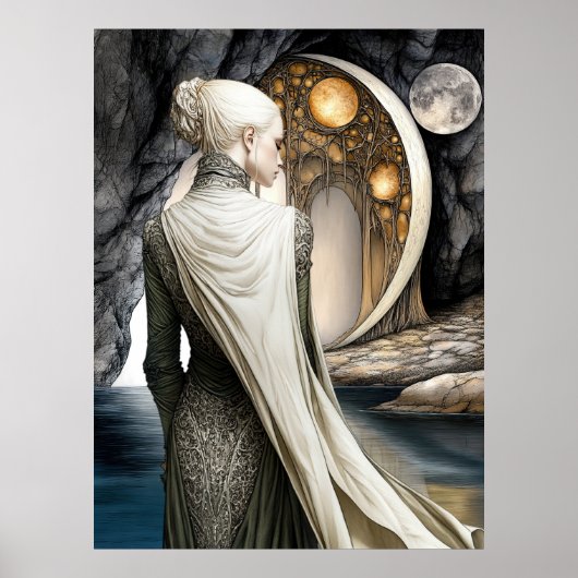 FD2 Enchanted Crescent Moon Goddess 12 Poster (Vorne)