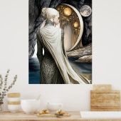 FD2 Enchanted Crescent Moon Goddess 12 Poster (Küche)