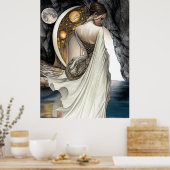 FD2 Enchanted Crescent Moon Goddess 14 Poster (Küche)